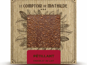 Tablette de chocolat lait “Pétillant” Le Comptoir de Mathilde