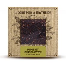 Tablette de chocolat noir "Piment d'Espelette" Le Comptoir de Mathilde