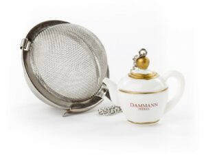 Boule à thé tamis ”Théière” Dammann Frères