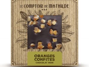 Tablette de chocolat noir “Orange confites” Le Comptoir de Mathilde